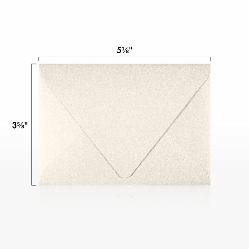 LUXPaper 4Bar A1 Contour Flap Invitation Envelopes | 3 5/8" x 5 1/8" | Quartz Metallic | 80lb. Text | 50 Qty - Image 3